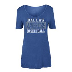 New Era Women's Dallas Mavericks Blue Graphic Long Sleeve T-Shirt