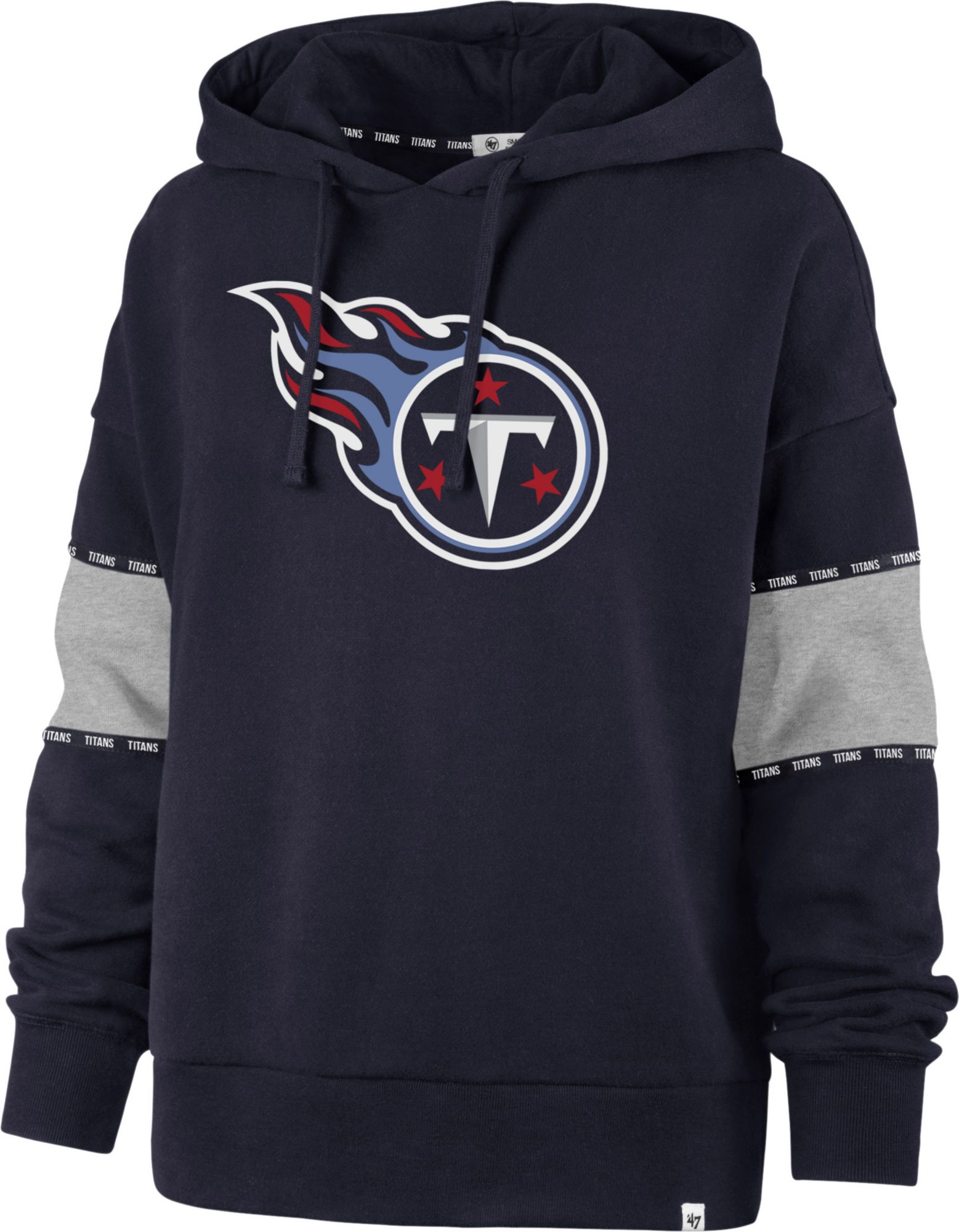 47 Women's Tennessee Titans Color Rise Navy Pullover Hoodie