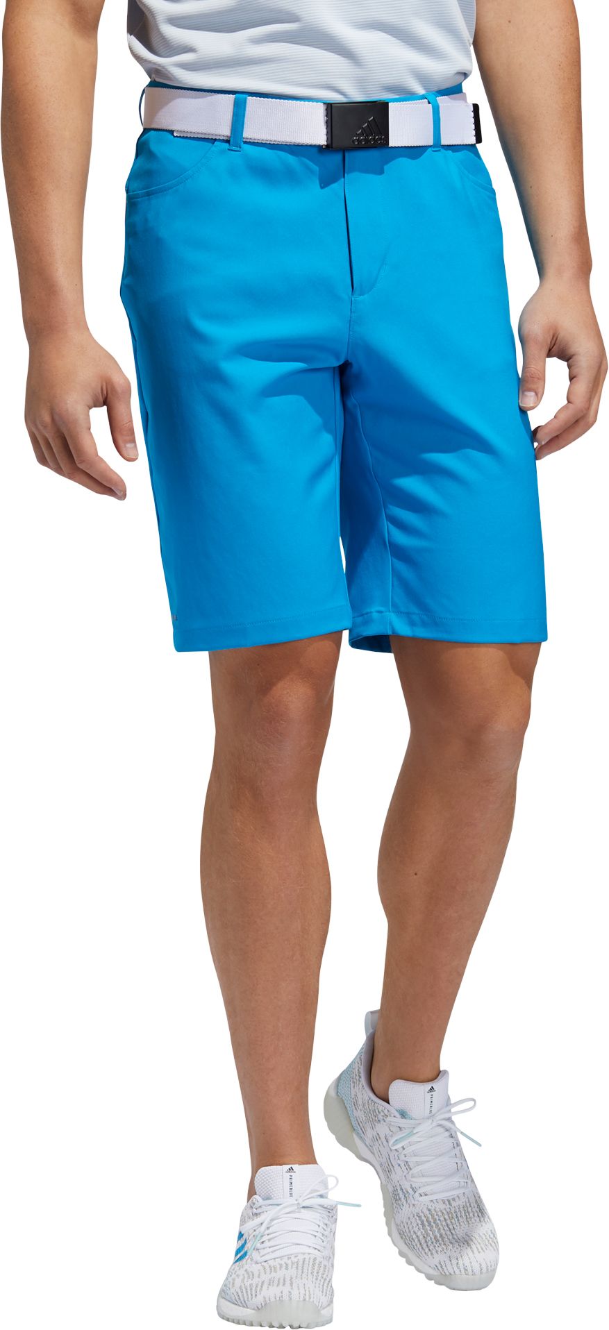 blue adidas golf shorts