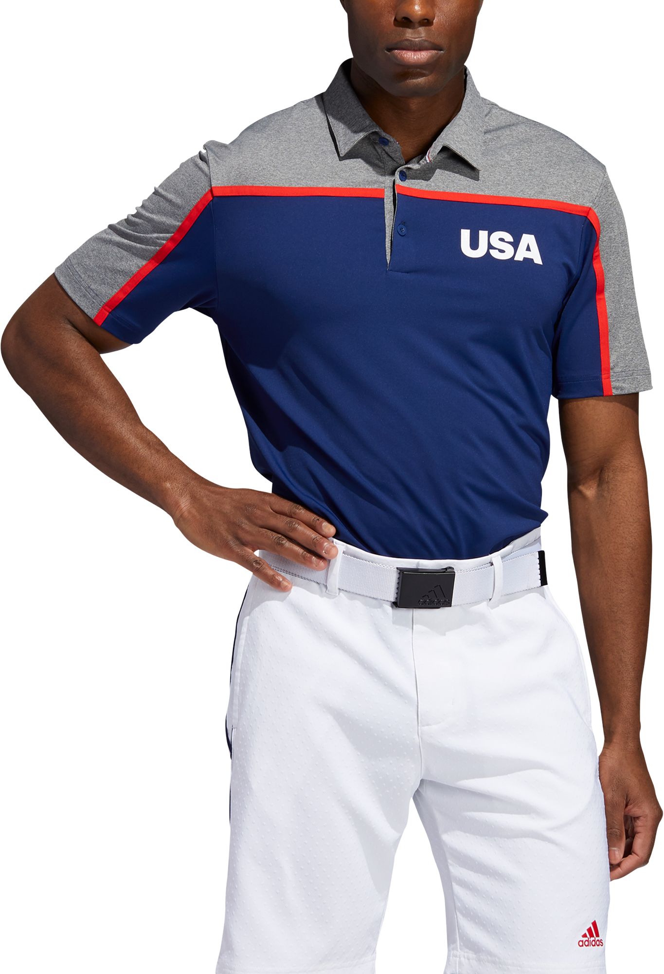 Adidas usa hot sale golf polo