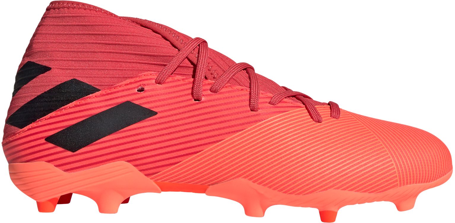 messi cleats red and white