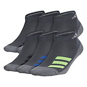 adidas Boys' Cush Angle Stripe Low Cut Socks 6 Pack