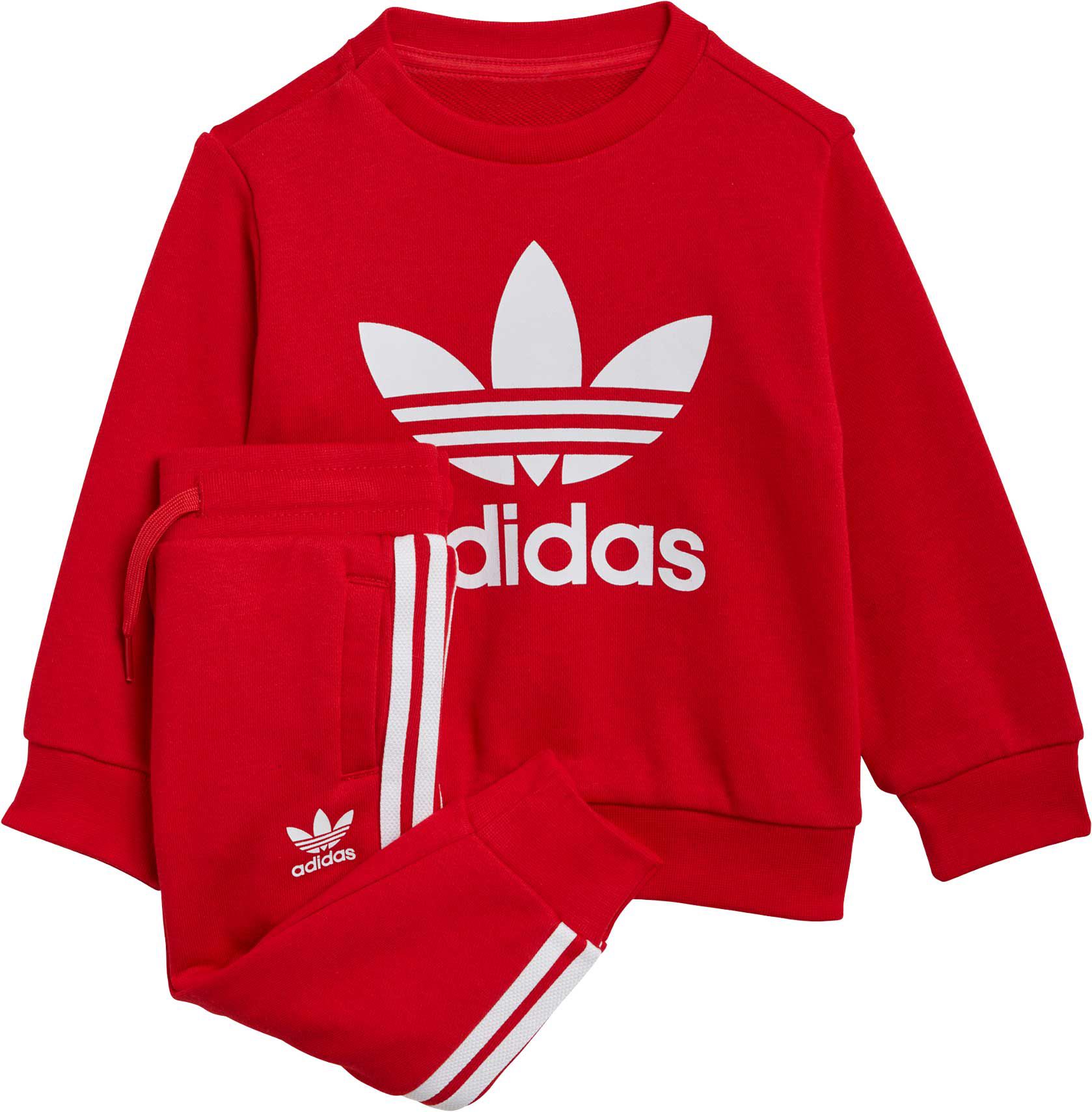 red adidas sweatshirt womens