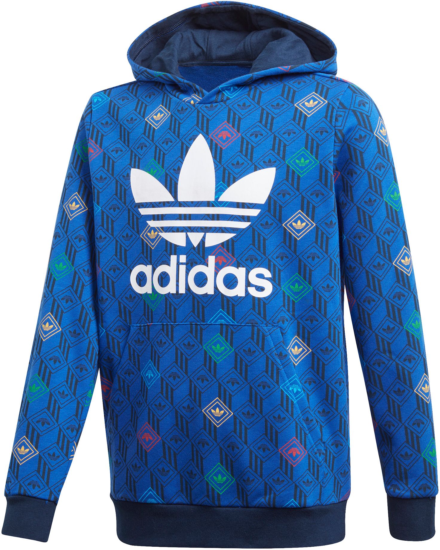 adidas sweater blue and white