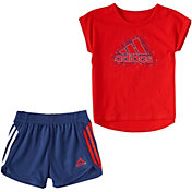 adidas Toddler Graphic Short Sleeve T-Shirt and Shorts Set