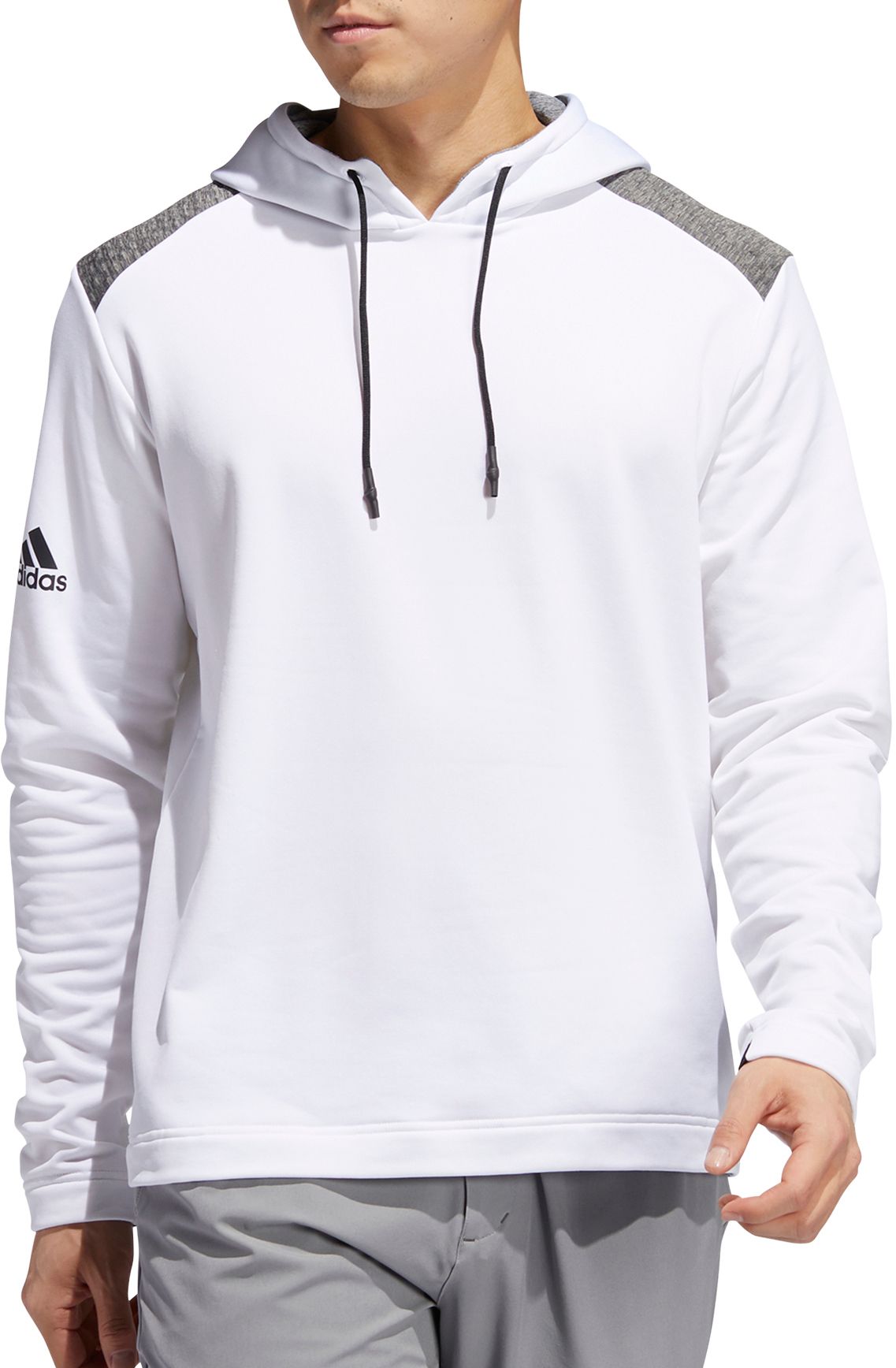 white mens adidas hoodie