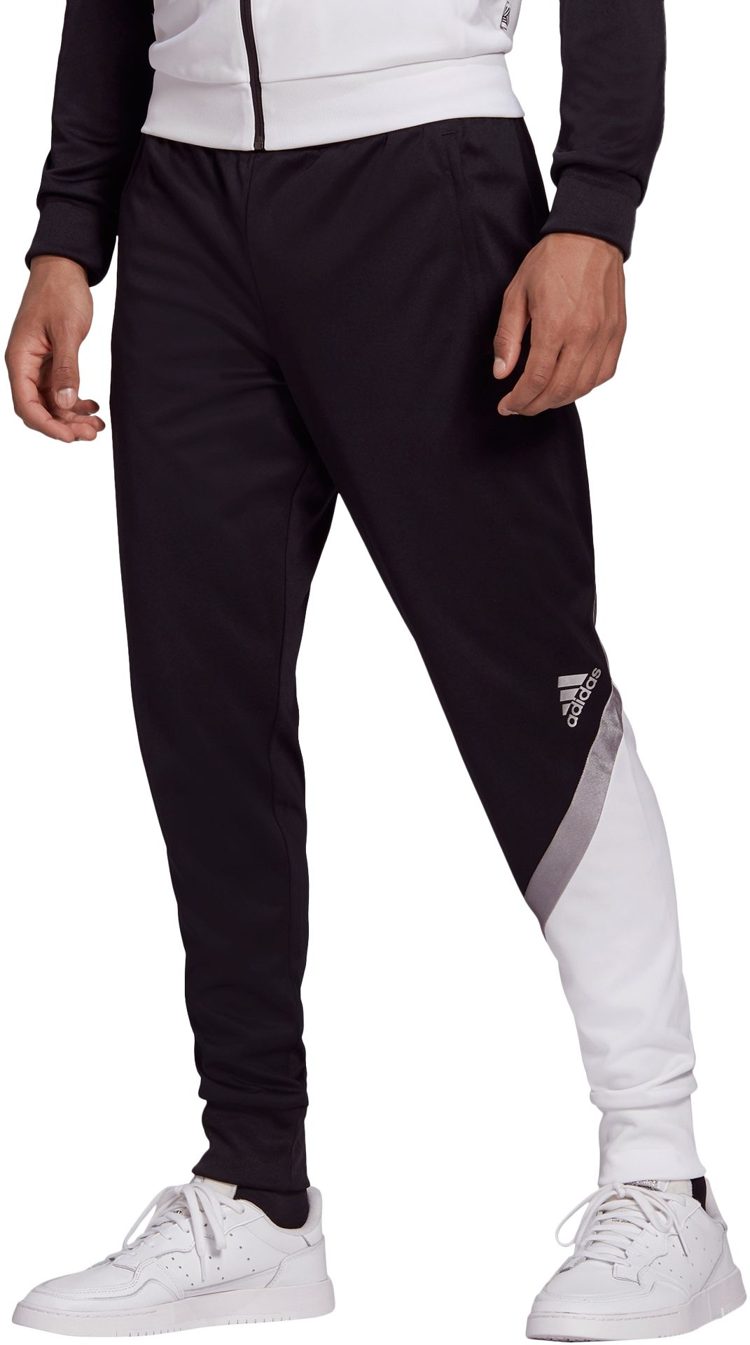 adidas joggers white