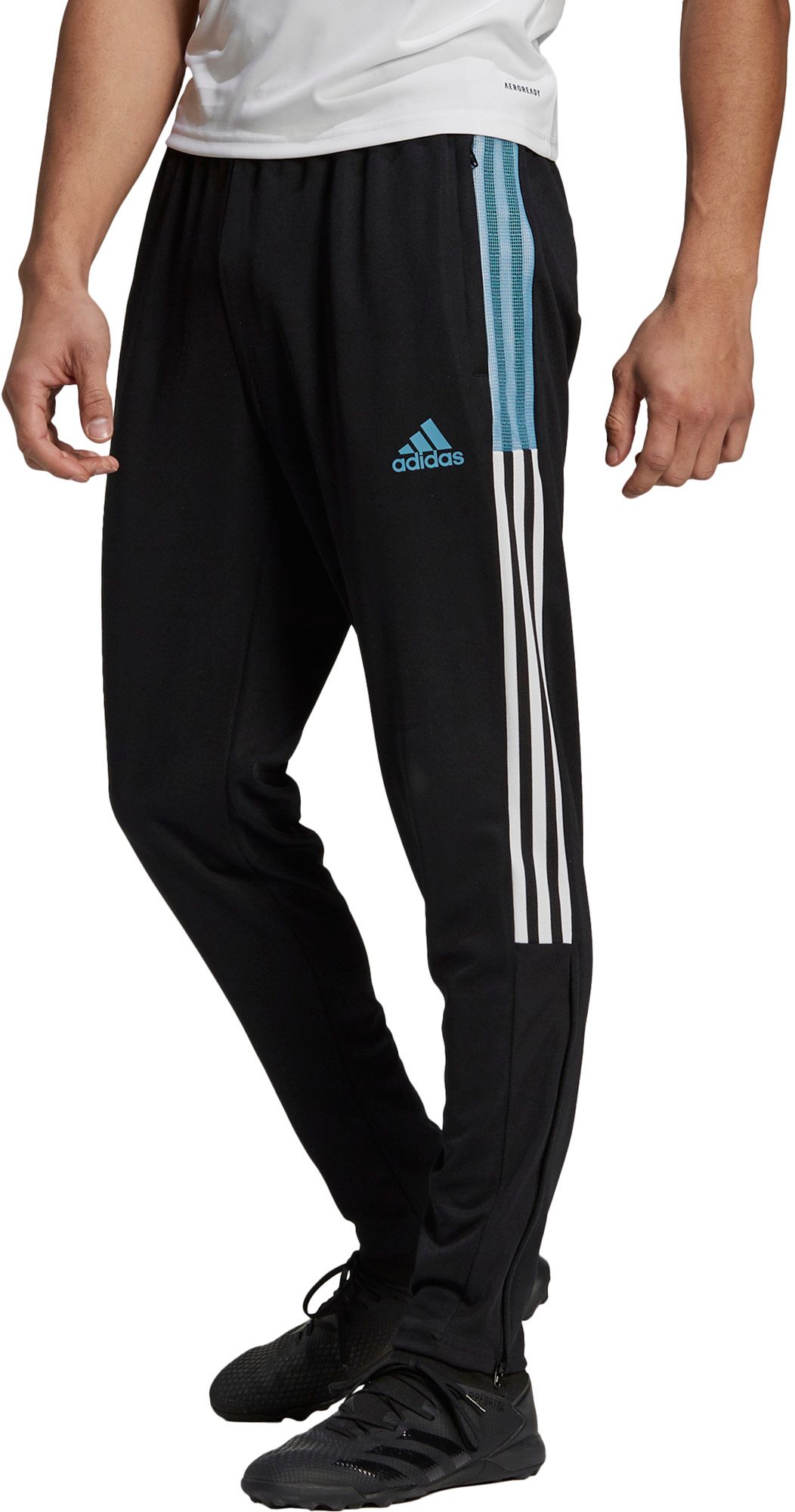 white adidas tiro pants