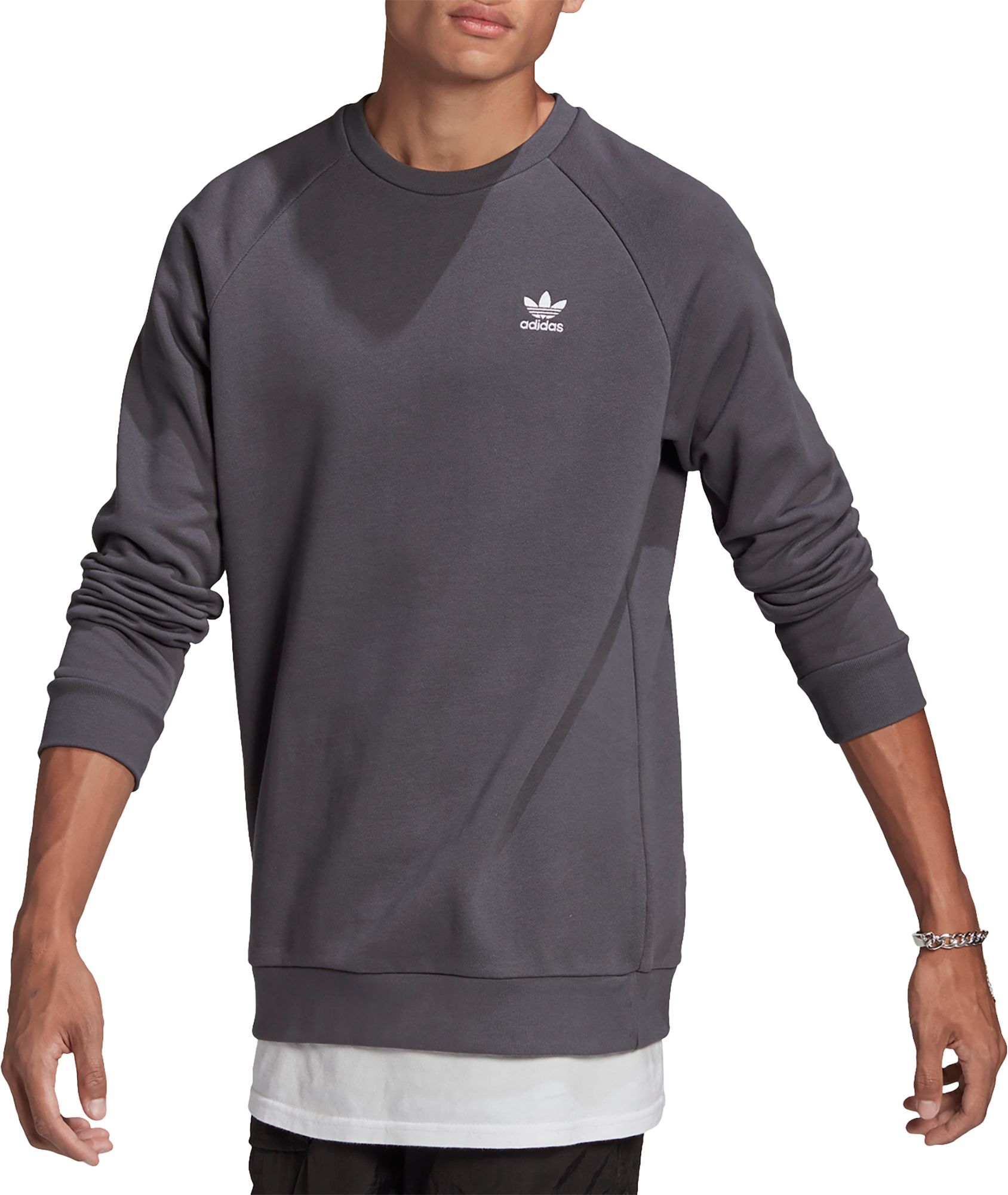 mens grey adidas sweatshirt