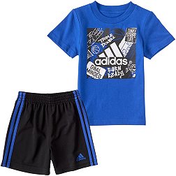 adidas Kids' Graphic T-Shirt Short Set