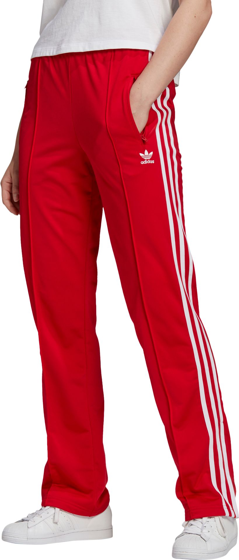 adidas red joggers mens