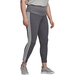 Adidas Women's High Rise 3-Stripes 7/8 Plus Size Tights