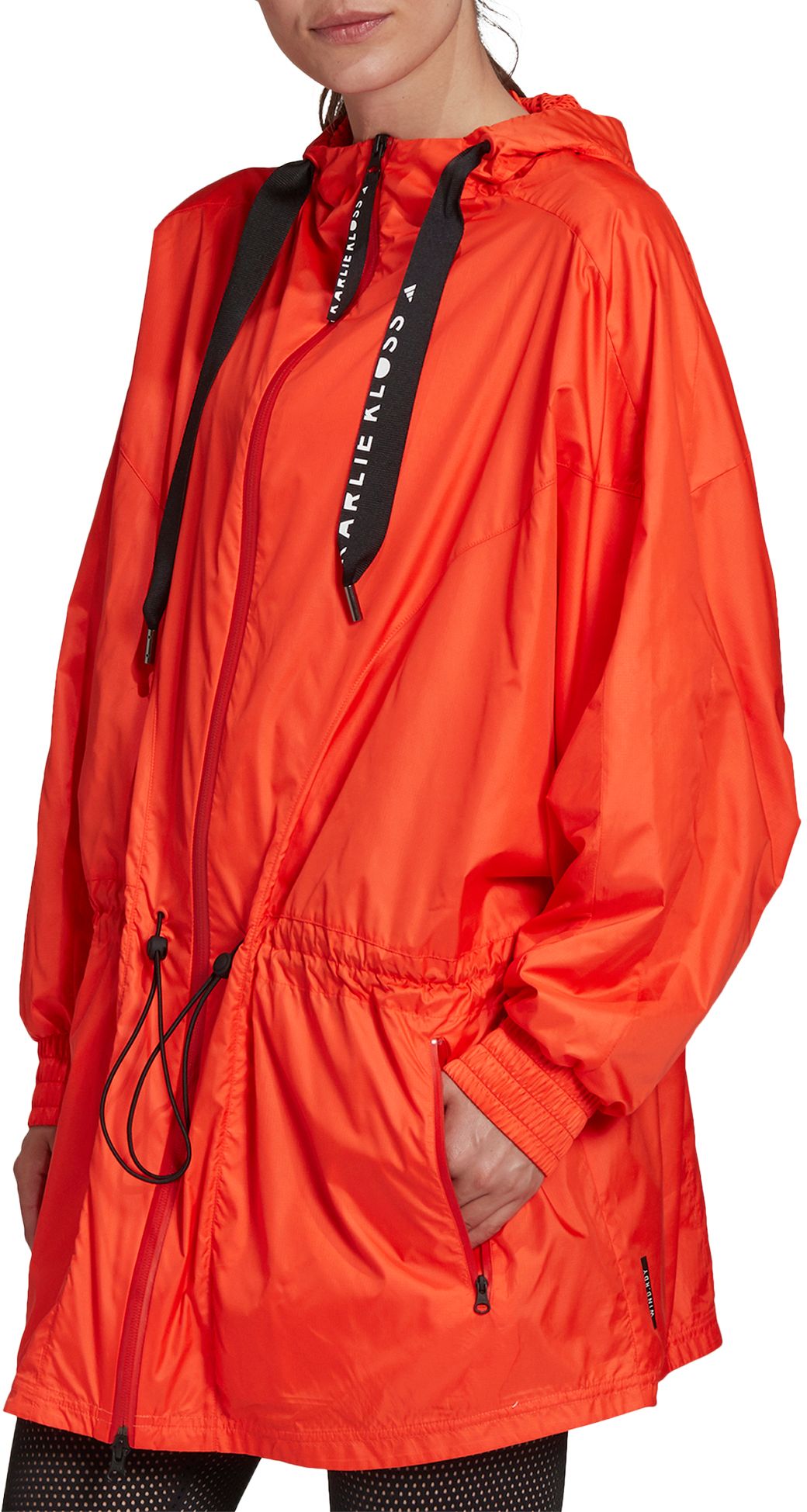 adidas orange jacket women's