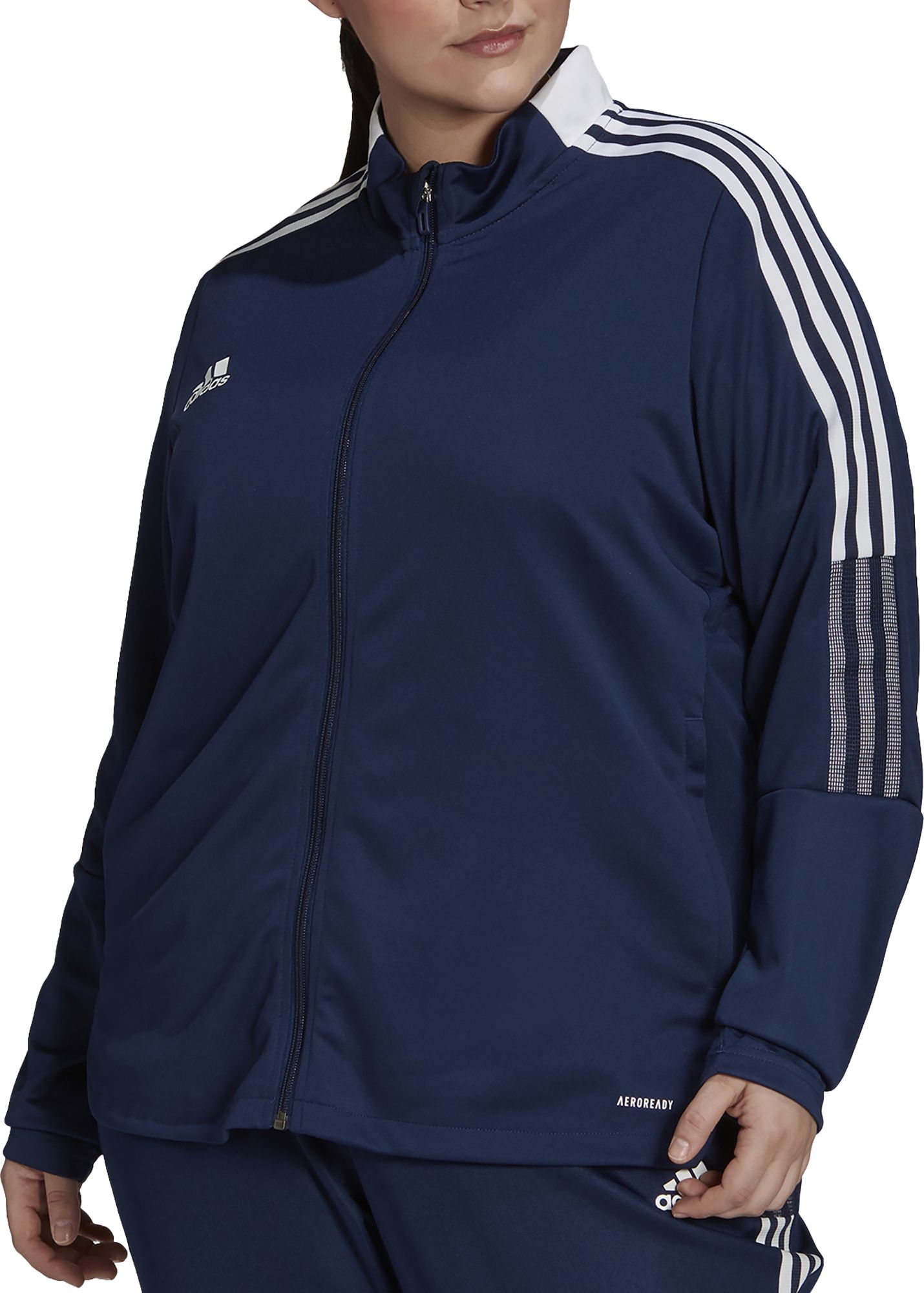 Women's Adidas Navy Arsenal AEROREADY Full-Zip Track Jacket