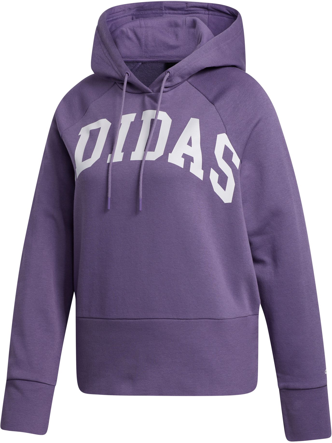 purple adidas hoodie womens