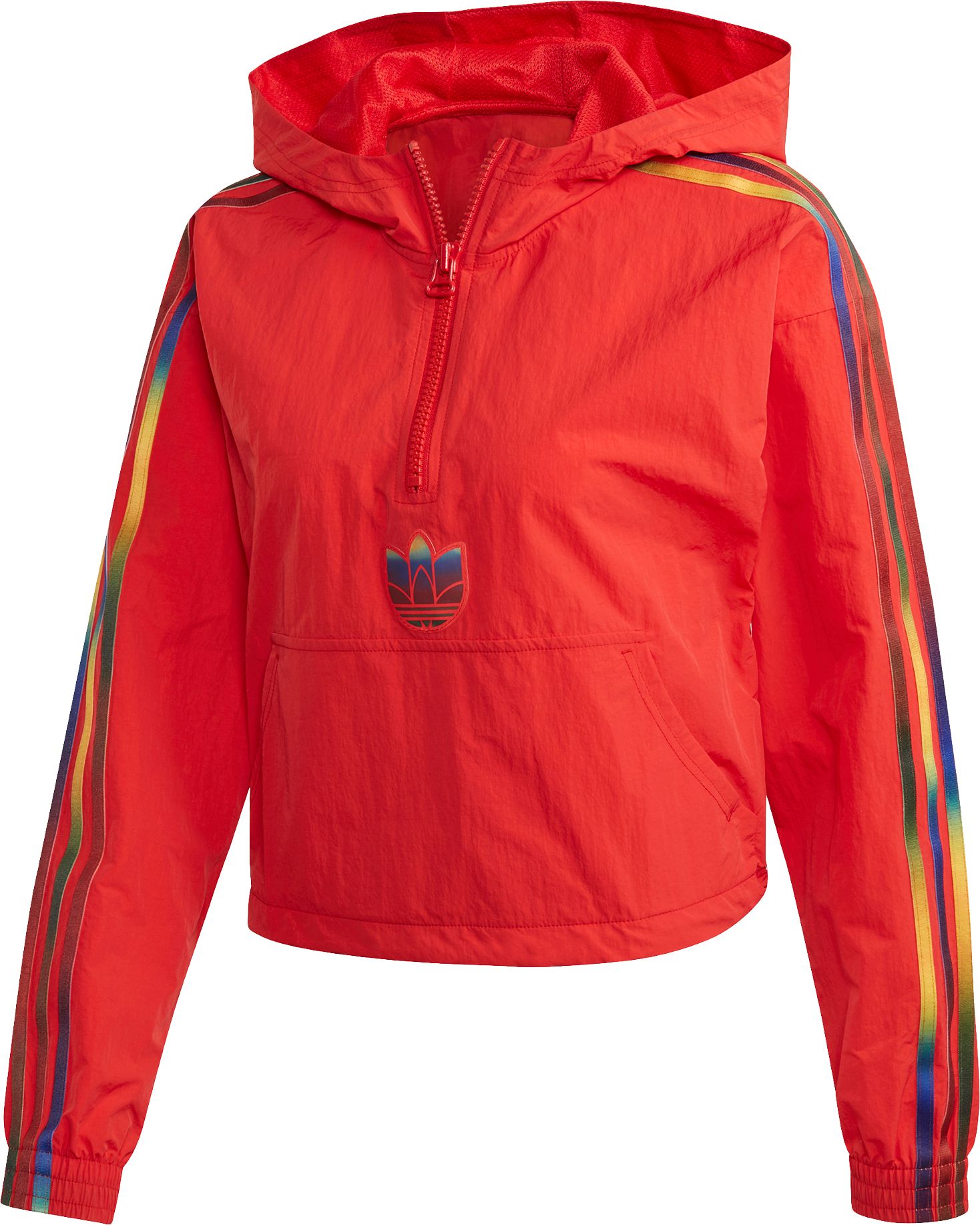 red adidas hoodie zip up