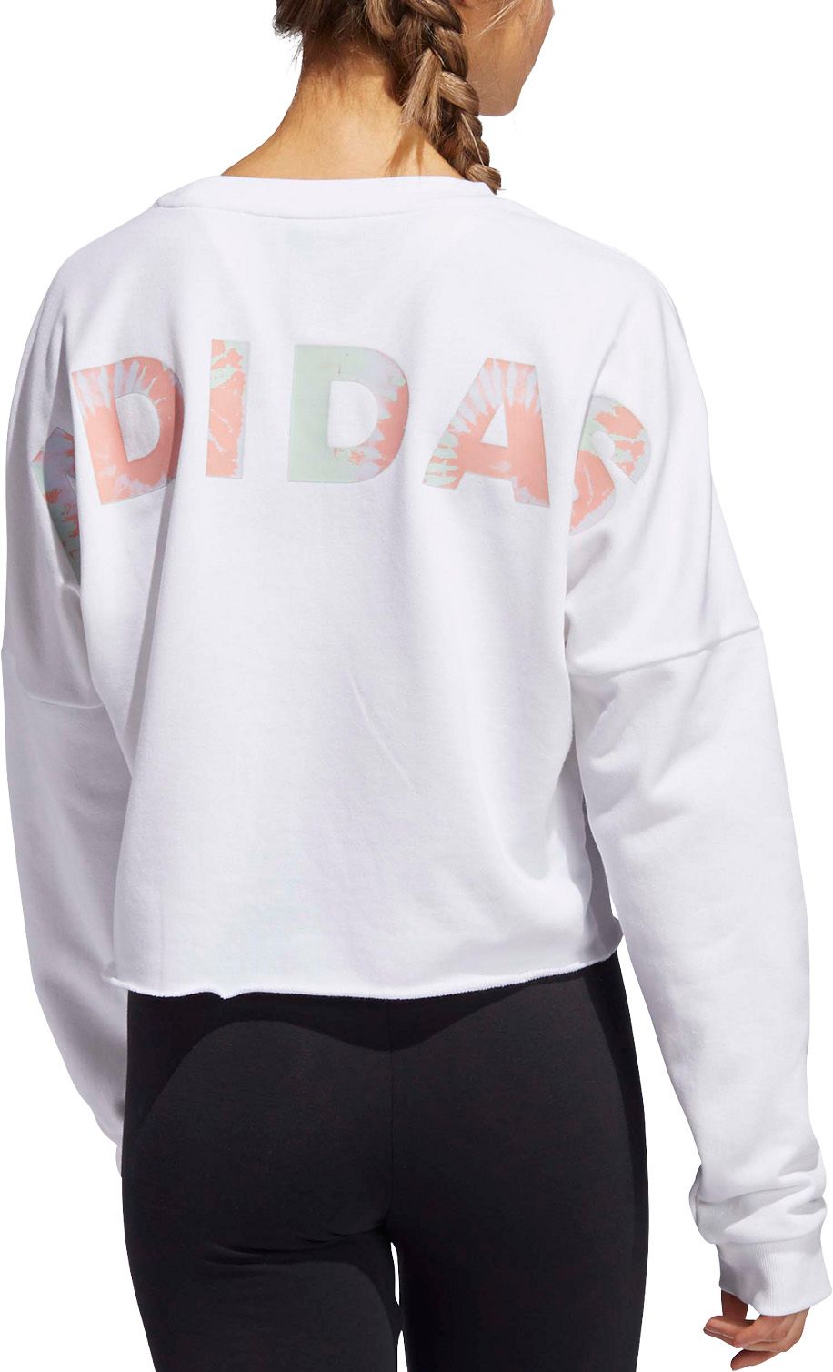 womens white adidas sweatshirt
