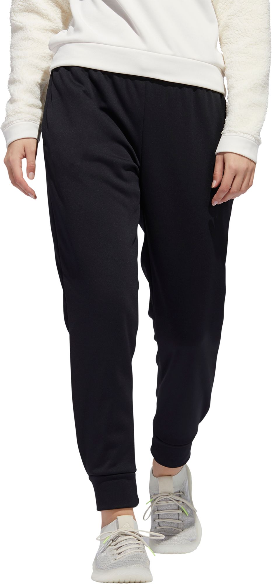 black adidas pants with black stripes