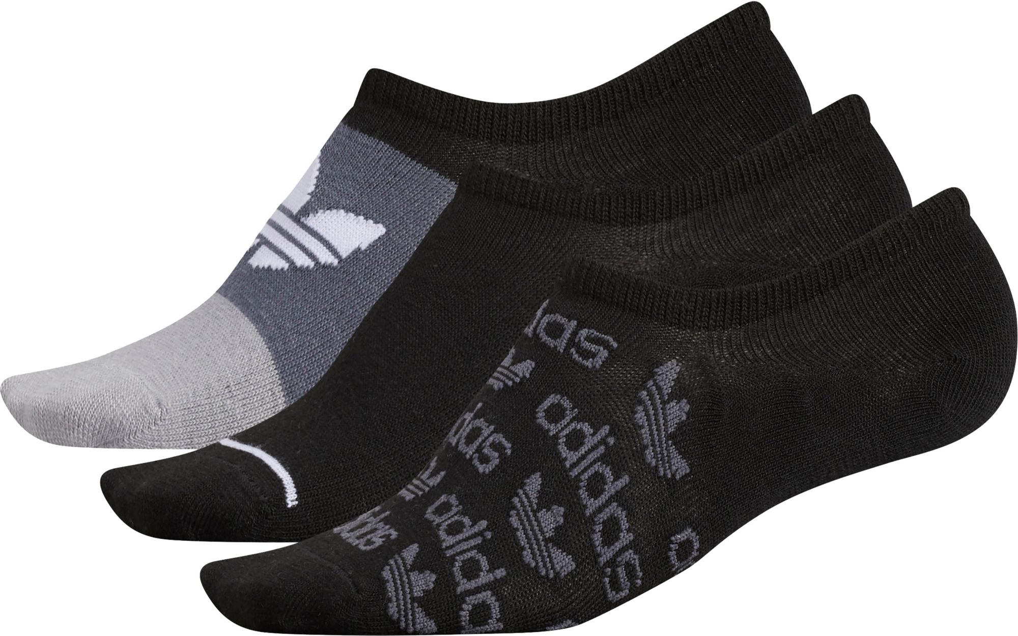 adidas Originals Women's Graphic Super No-Show Socks – 3 Pack