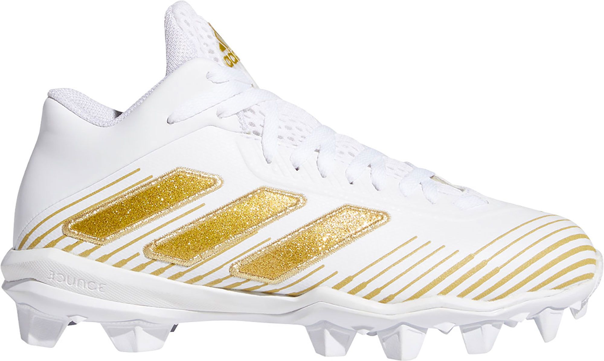 black and gold youth football cleats