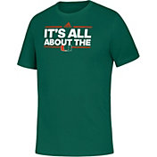 adidas Youth Miami Hurricanes Green Local Amplifier T-Shirt
