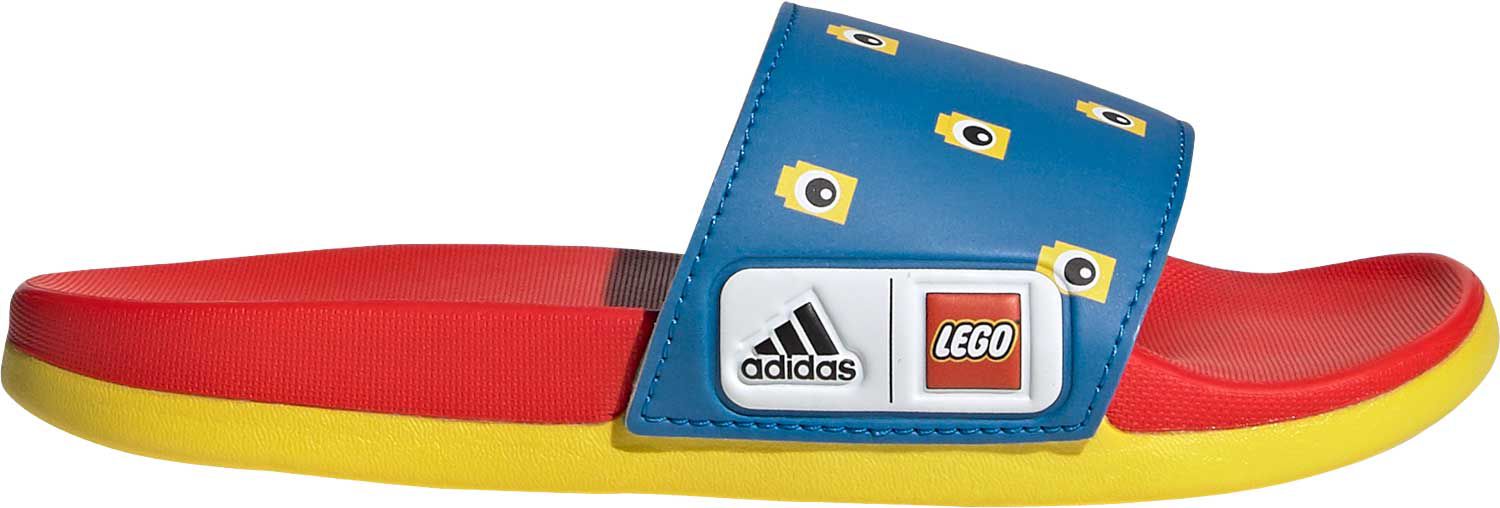 red adidas slides youth