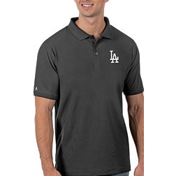 Antigua Men's Los Angeles Dodgers Gray Legacy Polo