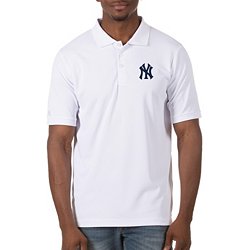 Men's Antigua White New York Yankees par Polo Size: Extra Large