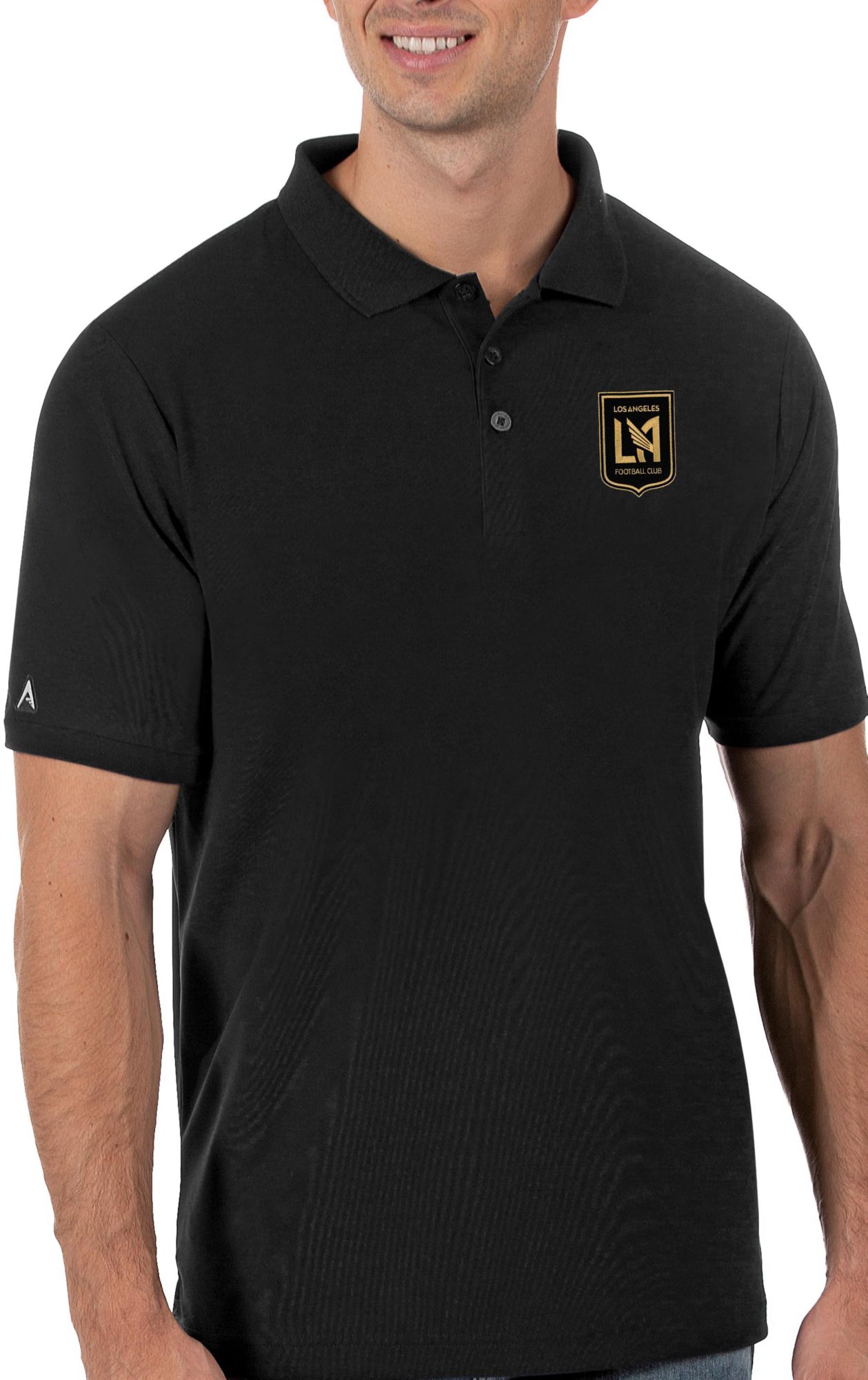 Antigua Men's Los Angeles FC Black Legacy Pique Polo