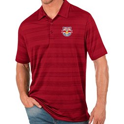 Antigua Men's New York Red Bulls Red Compass Polo