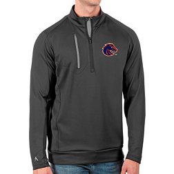 Antigua Men's Boise State Broncos Grey Generation Half-Zip Pullover Shirt