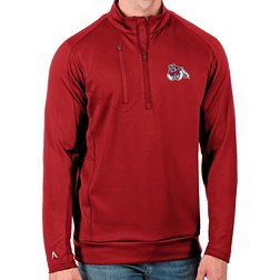 Antigua Men's Fresno State Bulldogs Cardinal Generation Half-Zip Pullover Shirt
