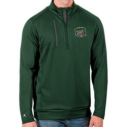 Antigua Men's Ohio Bobcats Green Generation Half-Zip Pullover Shirt