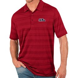 Antigua Men's Ole Miss Rebels Red Compass Polo