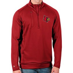 Men's Franchise Club Louisville Cardinals Trainer Coach Windshell Pullover Adult XL