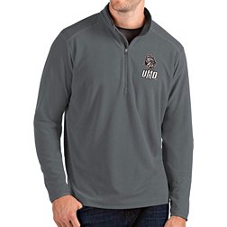 Antigua Men's Minnesota-Duluth  Bulldogs Grey Glacier Quarter-Zip Shirt