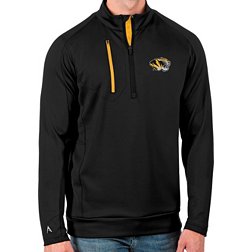 Antigua Men's Missouri Tigers Black Generation Half-Zip Pullover Shirt