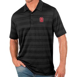 Antigua Men's NC State Wolfpack Black Compass Polo