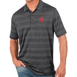 Antigua Men's NC State Wolfpack Grey Compass Polo