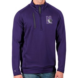 Antigua Men's Northwestern Wildcats Purple Generation Half-Zip Pullover Shirt