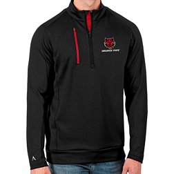 Antigua Men's Arkansas Razorbacks Black Generation Half-Zip Pullover Shirt
