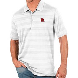Antigua Men's Rutgers Scarlet Knights White Compass Polo