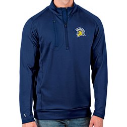 Antigua Men's San Jose State  Spartans Blue Generation Half-Zip Pullover Shirt