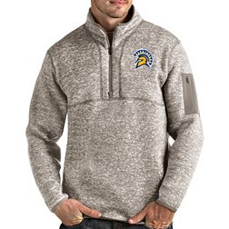 Antigua Men's San Jose State  Spartans Oatmeal Fortune Pullover Black Jacket