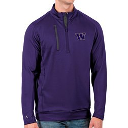 Antigua Men's Washington Huskies Purple Generation Half-Zip Pullover Shirt