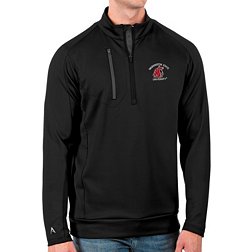 Antigua Men's Washington State Cougars Black Generation Half-Zip Pullover Shirt