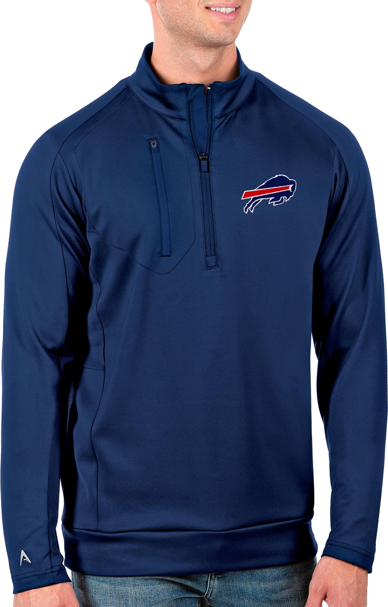 Antigua Men's Buffalo Bills Royal Generation 1/2-Zip Pullover