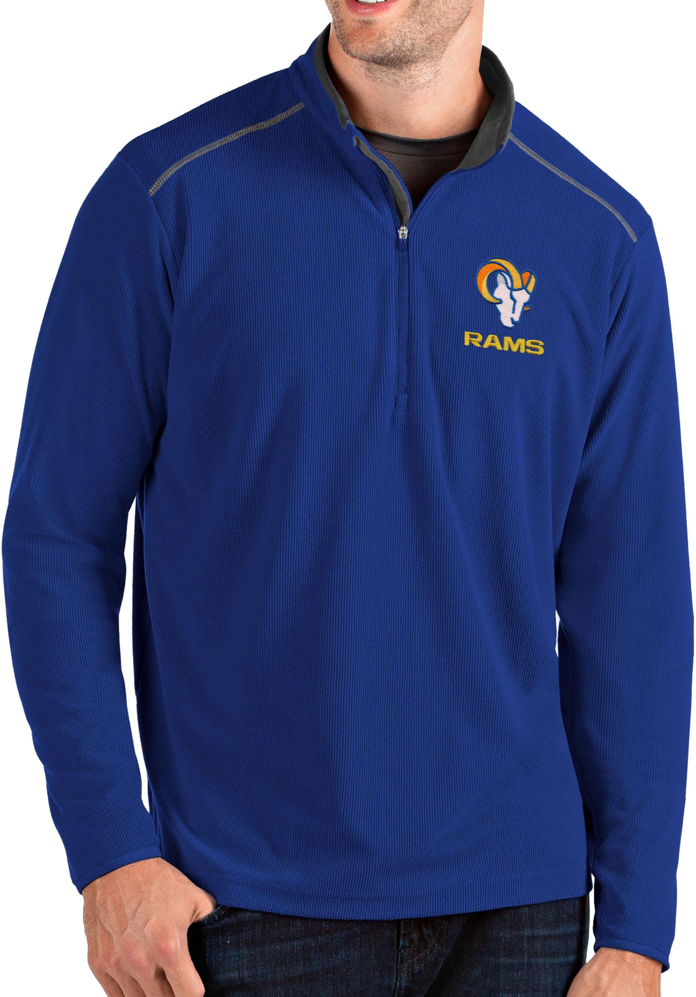 Antigua Apparel / Men's Los Angeles Rams Royal Glacier Quarter