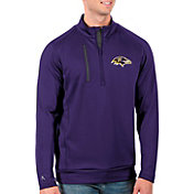 Antigua Men's Baltimore Ravens Purple Generation Half-Zip Pullover