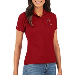 Antigua Women's Los Angeles Angels Red Legacy Pique Polo